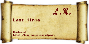 Lasz Minna névjegykártya